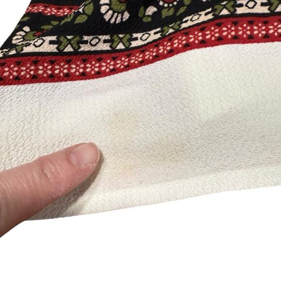 Trixxi V-Neck Short Romper M Floral Boho White Bohemian Whimsical Romantic - Picture 13 of 13